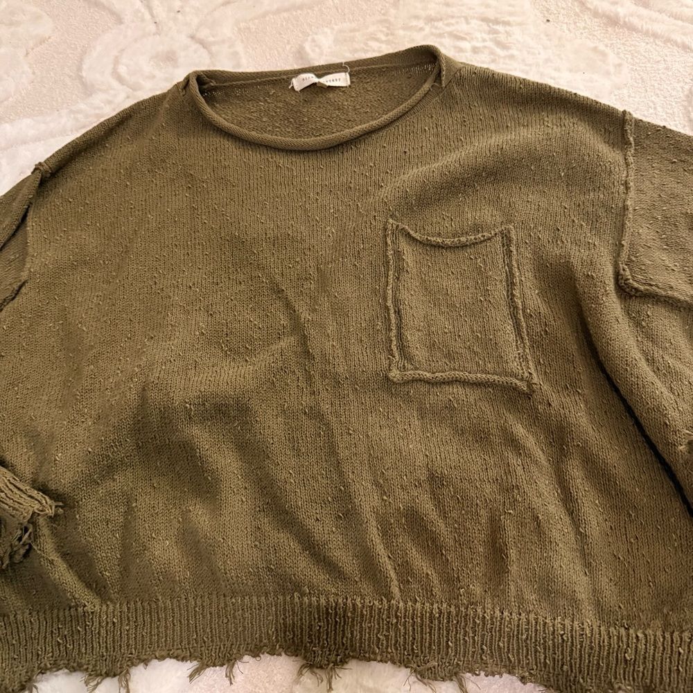Gilded Intent Khaki Women's Sweater